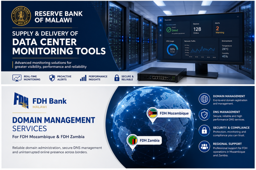 Supply & Delivery of Data Center Monitoring Tools for the Reserve Bank of Malawi